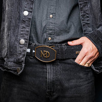 Marco Di Milano Georgia Belt Black Leather Luxury Shoe