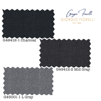 Giorgio Fiorelli Charcoal, Gray, and Light Gray Two-Button Suit
