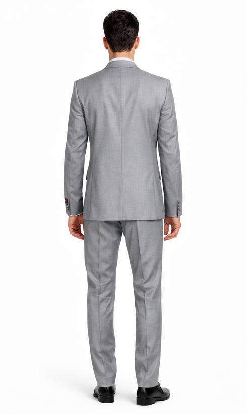 Giorgio Fiorelli Grey Two-Button Suit + Vest