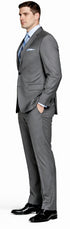 Giorgio Fiorelli Navy and Gray Two-Button Suit