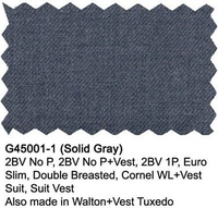 Giorgio Fiorelli Grey Two-Button Suit + Vest