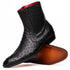 Marco Di Milano Giorgio Black Ostrich Quill Dress Boots