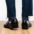 Zelli Giovanni Black Cap Toe Brogues with Textured Finish