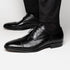 Zelli Giovanni Genuine Lizard Cap Toe Brogue Dress Shoes in Black