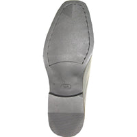 Bravo Mens Classic Plain Square Toe Shiny Patent Tuxedo Dress Shoe in Grey