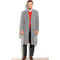 Men's Gray Overcoat - Grey Wool Topcoat ~ Long Men's Dress Topcoat