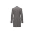 Mens Gray Overcoat - Grey Wool Topcoat Gray Herringbone Tweed Six Button Overcoat