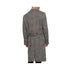 Men's Gray Overcoat - Grey Wool Topcoat 6 Button Gray Herringbone Tweed Overcoat Full Length