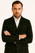 Mens Black Windowpane Wool Overcoat – Big Plaid Pattern Classic Checkered CarCoat