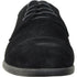 Bravo Mens Formal Suede Style Wedding & Prom Cap Toe Dress Shoe in Black