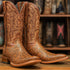 Hand Tooled Cowboy Boots Print