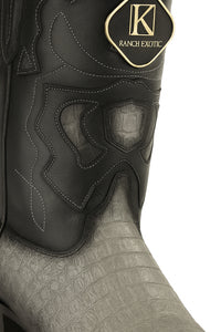King Exotic Men's Caiman Belly Snip Toe Boots