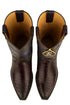 Men's King Exotic Snip Toe Eel Boots Handcrafted Burnished Purple (494RD0866)