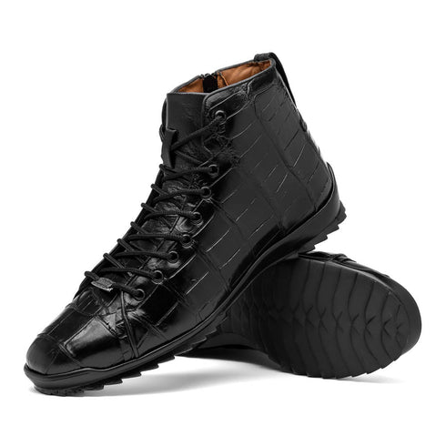 Marco Di Milano Hermond Black Alligator Boots