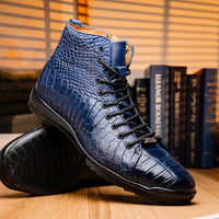 Marco Di Milano Hermond Navy Leather Luxury Shoe
