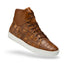 Mens Belvedere Vero Crocodile Patchwork Hightop Sneaker in Honey
