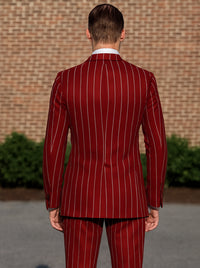 Hot Red Pinstripe Suit - Gangster Suit - 1920's Suit