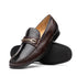 Marco Di Milano Brown Hugo Lizard & Calfskin Bit Loafers