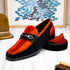 Marco Di Milano Hugo - Orange & Black Leather Dress Shoe