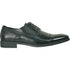 Bravo Mens Antique Cap Toe Lace Up Oxford Dress Shoe in Black