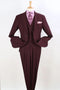 Apollo King Burgundy Classic Fit Vested Suit