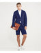 Men's summer business suits with shorts pants set (sport coat Looking) Dark Navy Blue Suit For Men