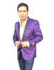 Men's Purple Jackets Blazer Biker Jackets