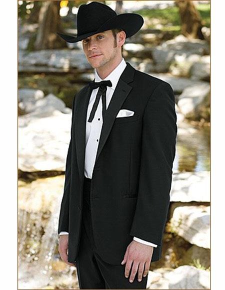 Men's Wedding Cowboy Suit Jacket perfect for wedding Black Insulated Jackets