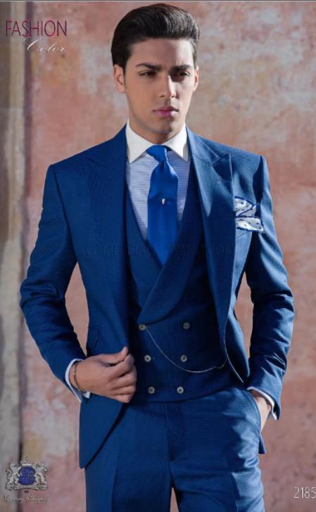 blue suit