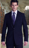 Mens 36 Long Suit - Size 36L Dark Navy Blue Suit