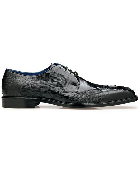 Belvedere Leather Lining Crocodile Boots Black