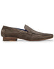 Belvedere Leather Lining Genuine Shark Loafers Brown