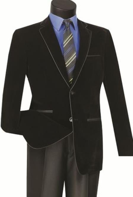 Mens Prom Party Jacket Black Slim Fit Work Jackets