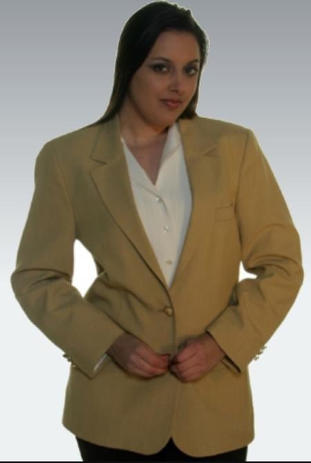 Matching Mens and Women Mens Blazer - Gold ~ Camel Sport Coat Tailored Coats