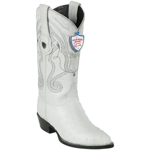 Wild West Botas de Avestruz Horma Puntal