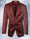 Mens Glossy Rust Formal Suit – Classic Two-Button Design