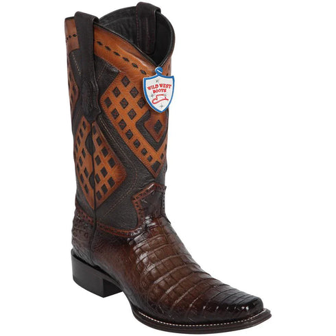 Wild West Botas de Cocodrilo Horma Versace