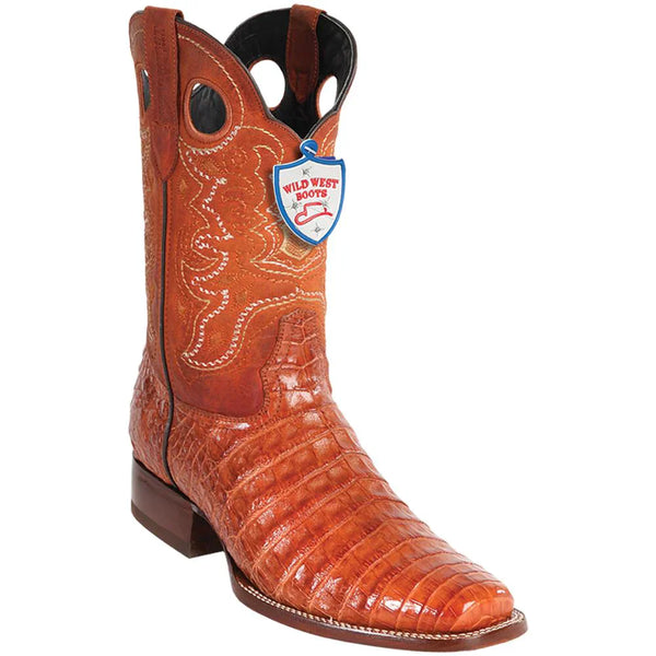 Wild West Botas de Cocodrilo Horma Rodeó