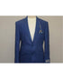 Linen Suit - Mens Summer Suits Indigo ~ cobalt blue ~ Teal New blue Color - Beach Wedding