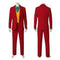 Men's Red Suit With Orange Vest Joker Custom