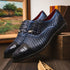 Marco Di Milano John Navy Leather Dress Shoe