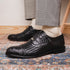 Marco_Di_Milano John Black: Luxury Leather Oxford Shoes