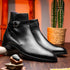 Zelli Jodphur Black Italian Calfskin Double Buckle Strap Boot