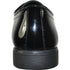 Bravo Mens Classic Plain Toe Shiny Patent Tuxedo Oxford Dress Shoe in Black