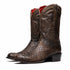 Marco Di Milano Kansas Brown Python Round Toe Cowboy Boots