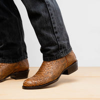 Marco Di Milano Kansas Cognac Leather Dress Shoe