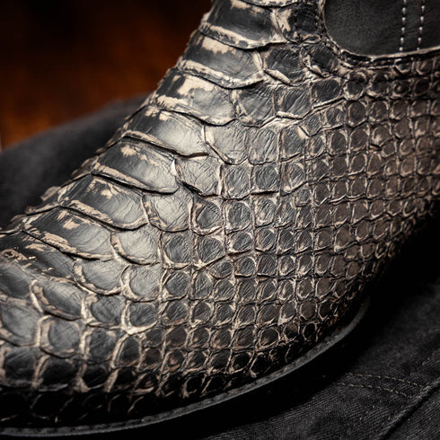 Marco Di Milano Kansas Stone White Round Toe Cowboy Boots