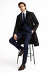 Mens Beige Trench Coat – Classic Long Overcoat with Button Front - Raincoat in Khaki Color