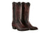 Mens King Exotic Ostrich Leg Boots Black Cherry (4980518)