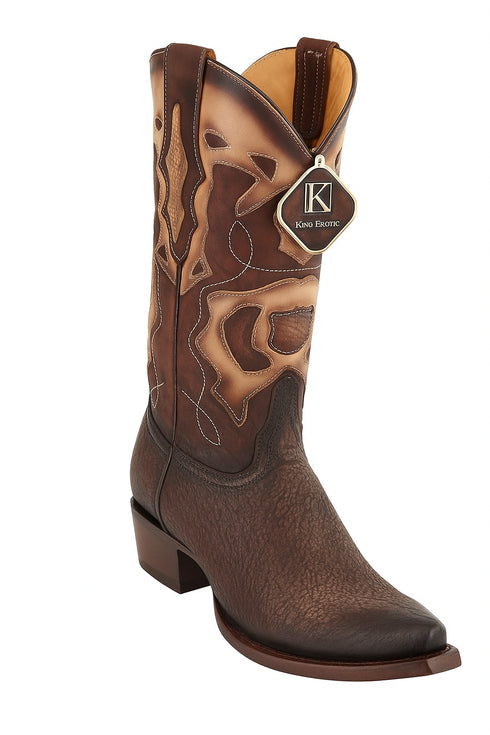 King Exotic Men's Shark Snip Toe Western Boots